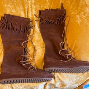 Long Minnetonka Boots